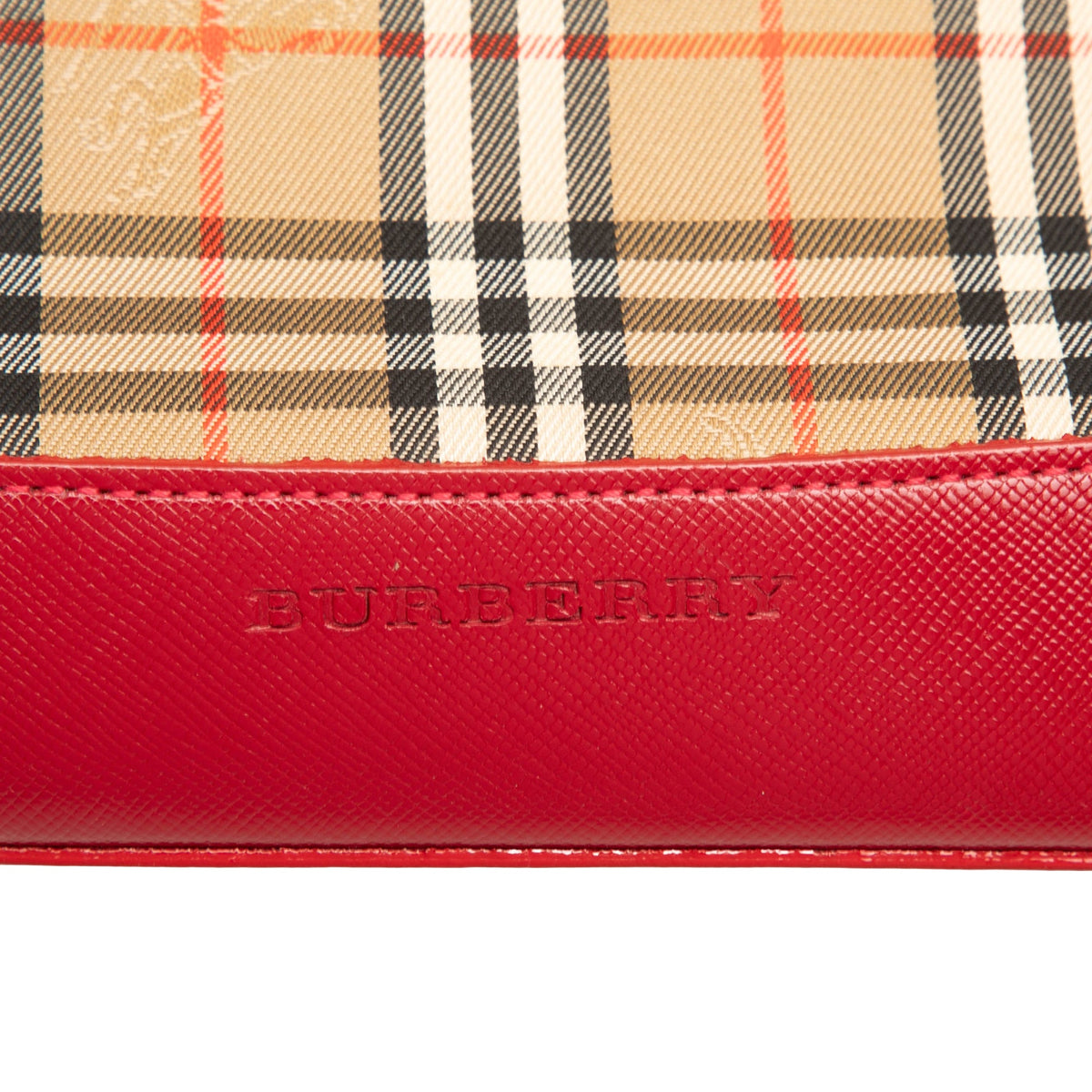Burberry Haymarket Check Canvas Handbag