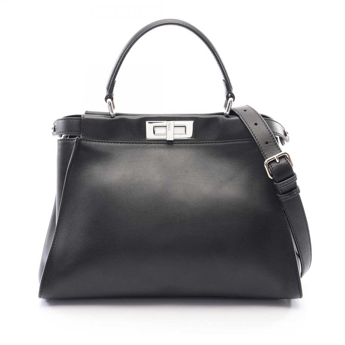 Fendi Medium Leather  Monster Peekaboo Iconic Satchel