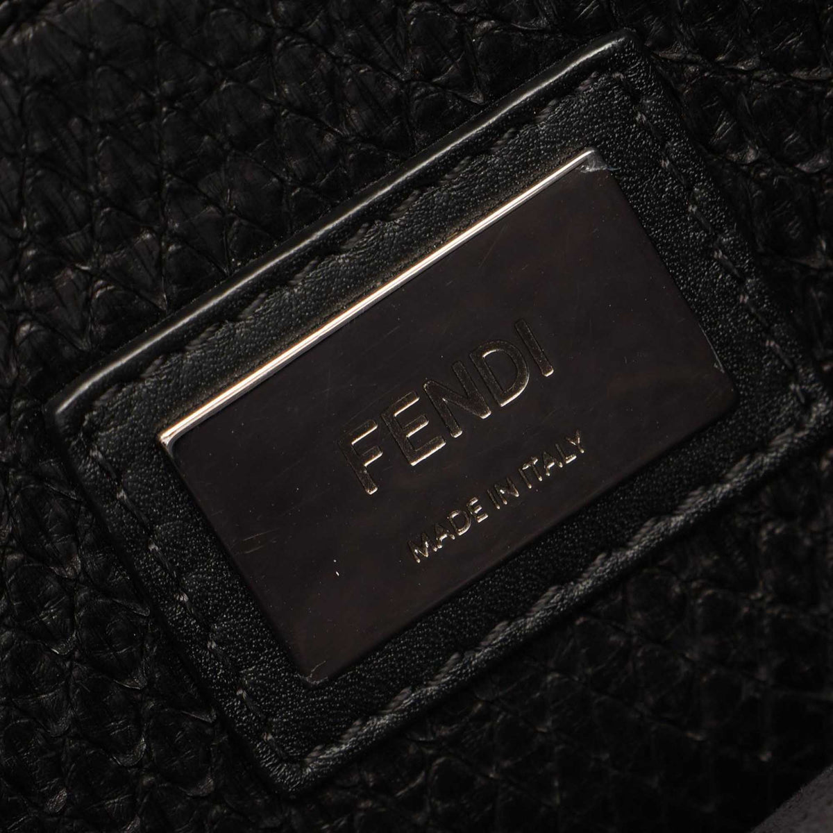 Fendi Medium Leather  Monster Peekaboo Iconic Satchel