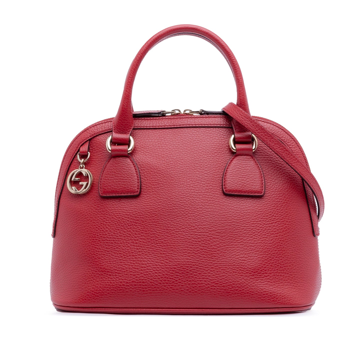 Gucci Small Dollar Calfskin GG Charm Dome Satchel