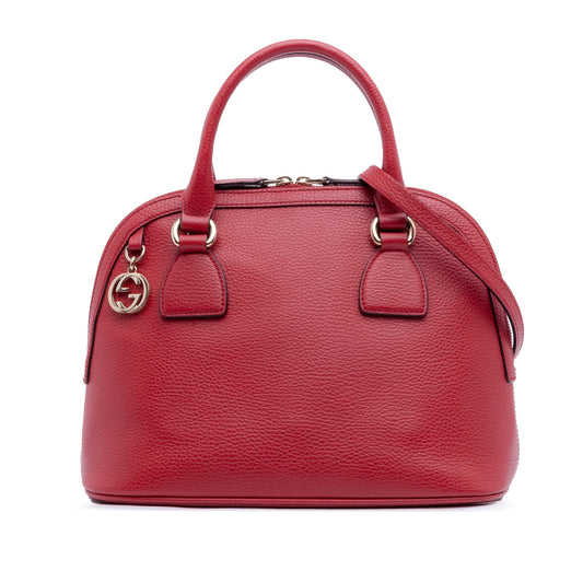Gucci Small Dollar Calfskin GG Charm Dome Satchel