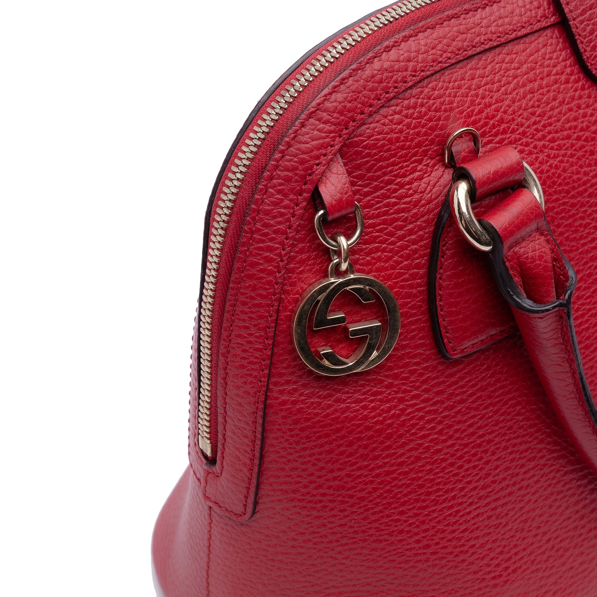 Gucci Small Dollar Calfskin GG Charm Dome Satchel