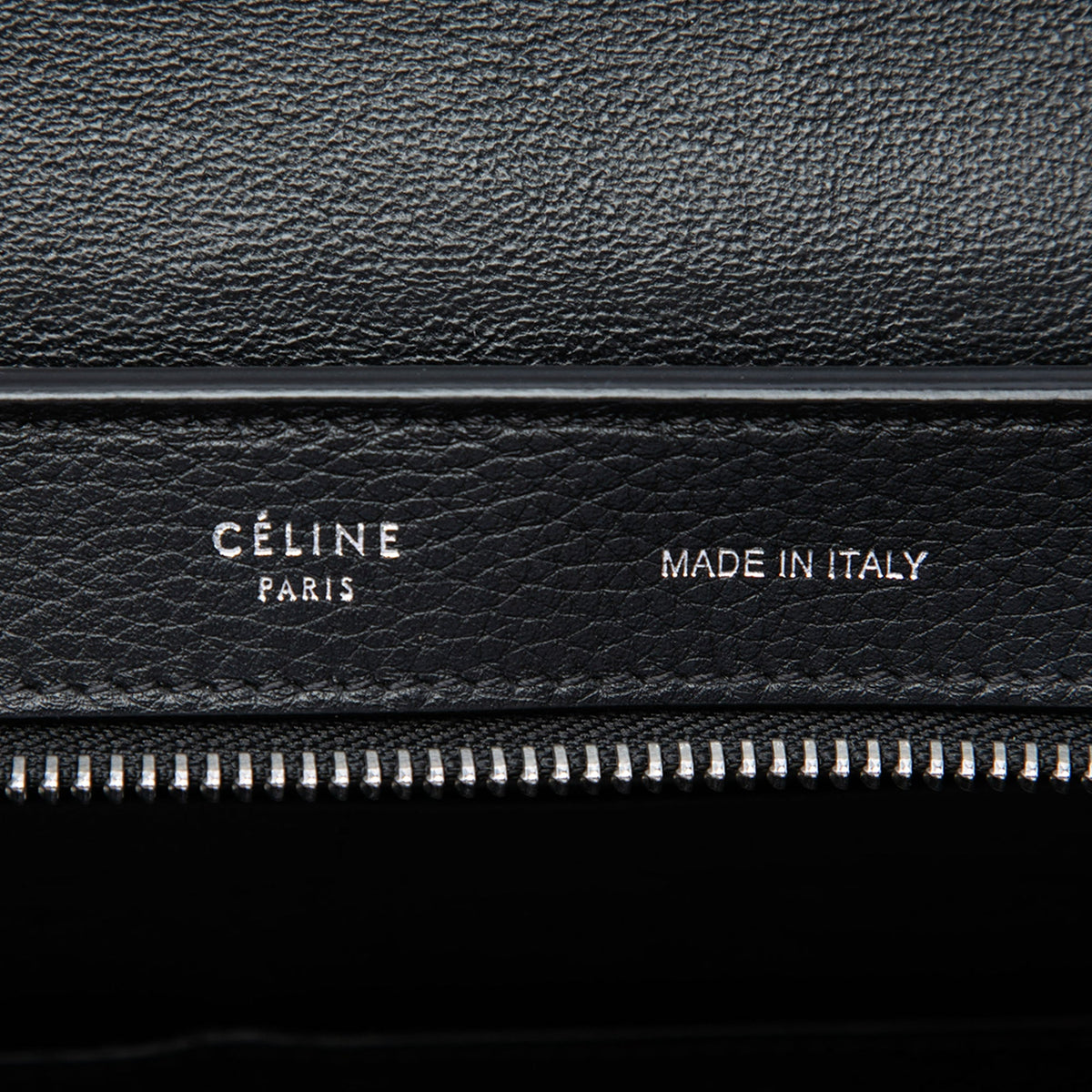 Celine Small Drummed Calfskin and Suede Trapeze Satchel