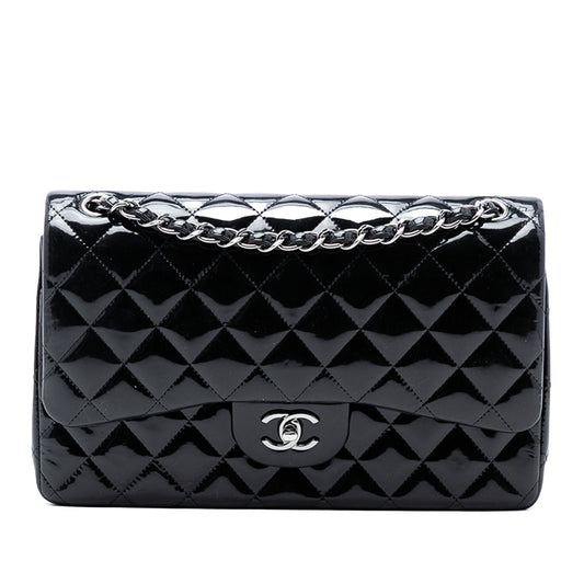 Chanel Jumbo Classic Patent Double Flap