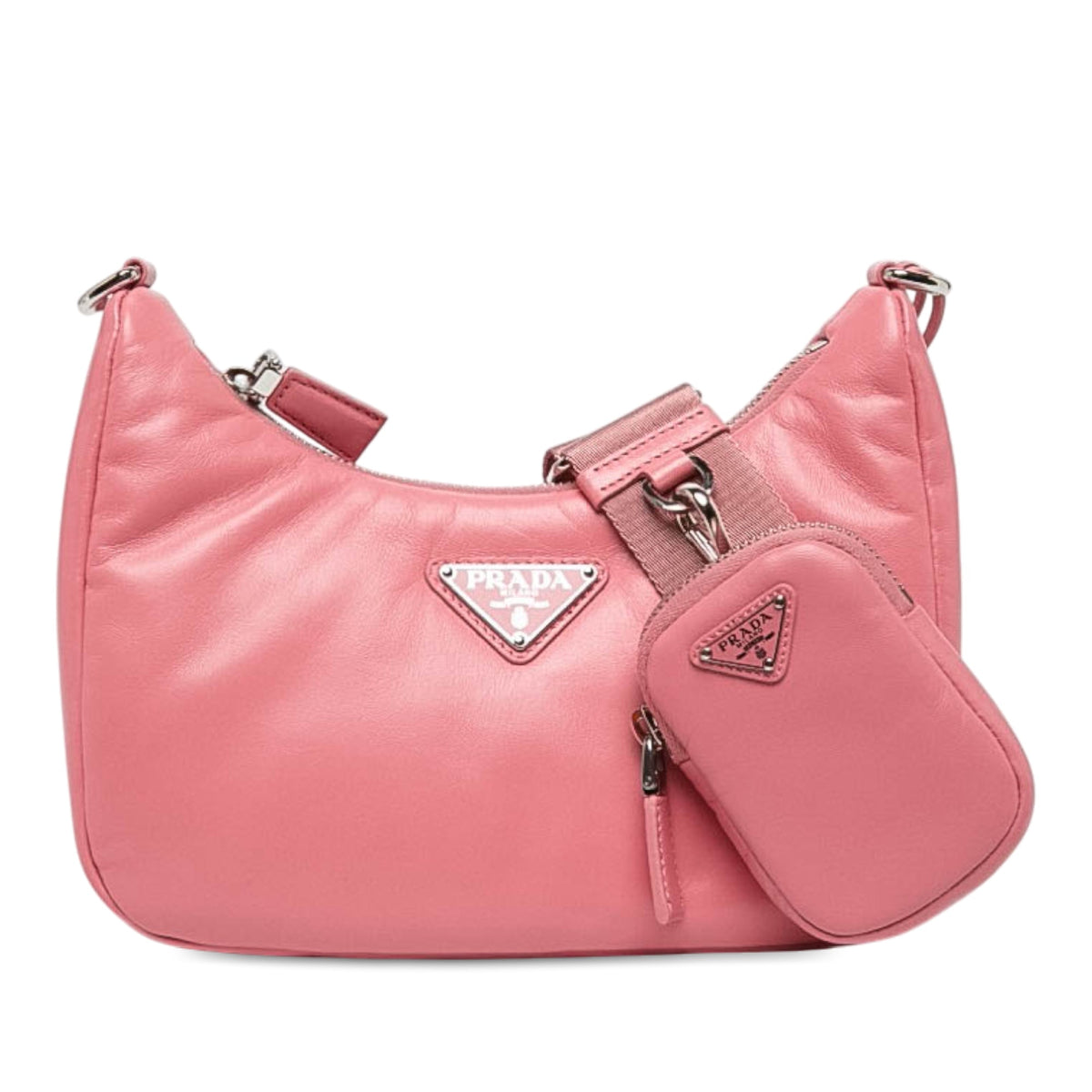 Prada Nappa Soft Padded Re Edition 2005 Satchel — Pink