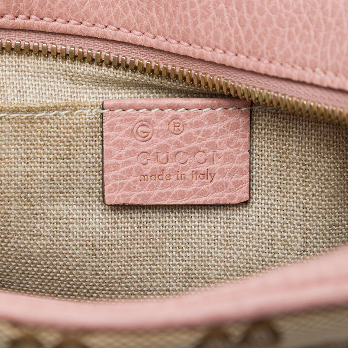 Gucci GG Canvas Bree Crossbody — Beige
