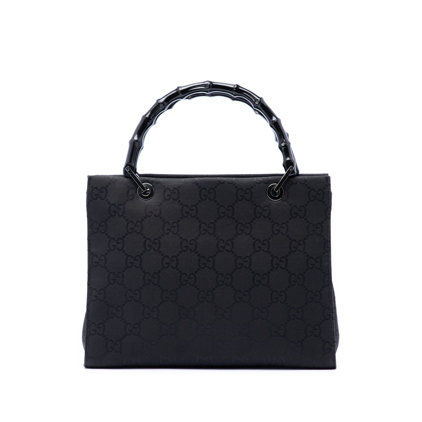 Gucci GG Nylon Bamboo Satchel
