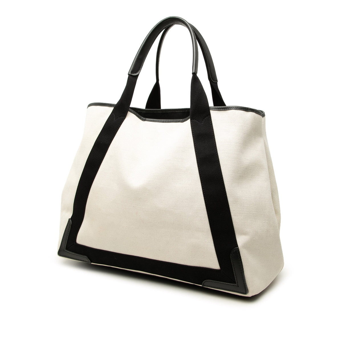 Balenciaga Canvas Navy Cabas Tote M
