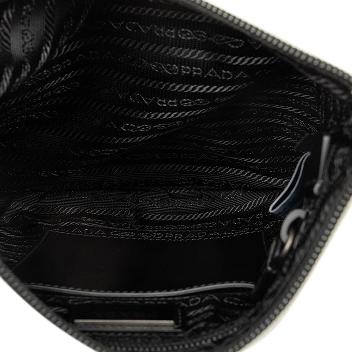 Prada Re Nylon Zip Top Crossbody — White