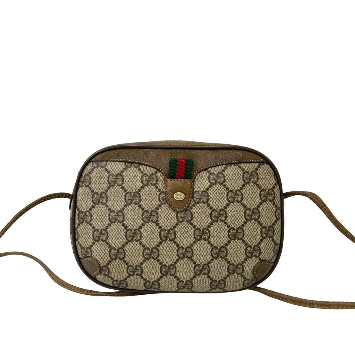 Gucci GG Supreme Web Sherry Shoulder Bag