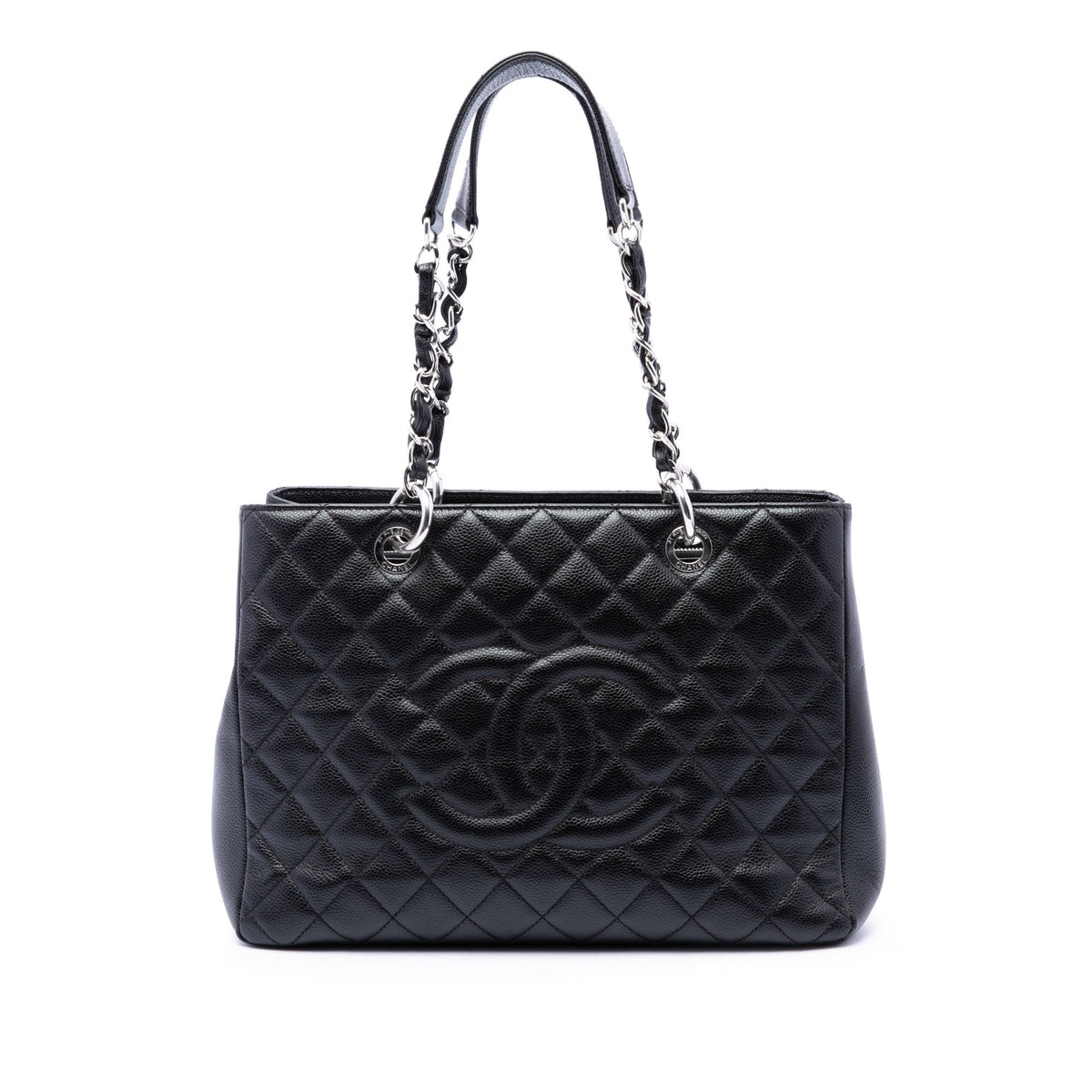 Chanel Caviar Grand Shopping Tote — Black
