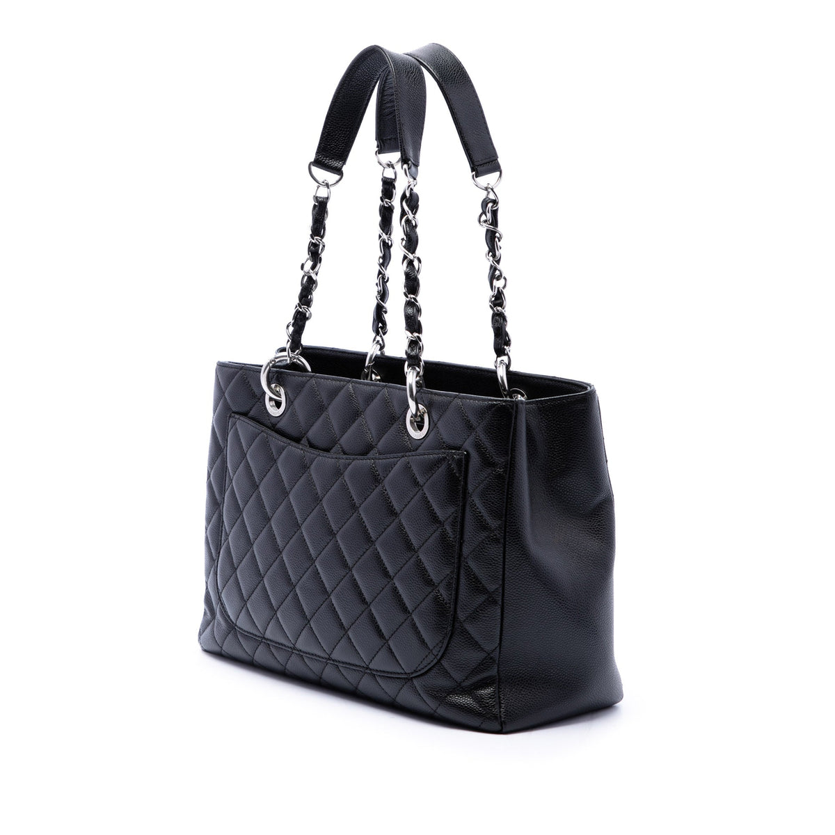 Chanel Caviar Grand Shopping Tote — Black