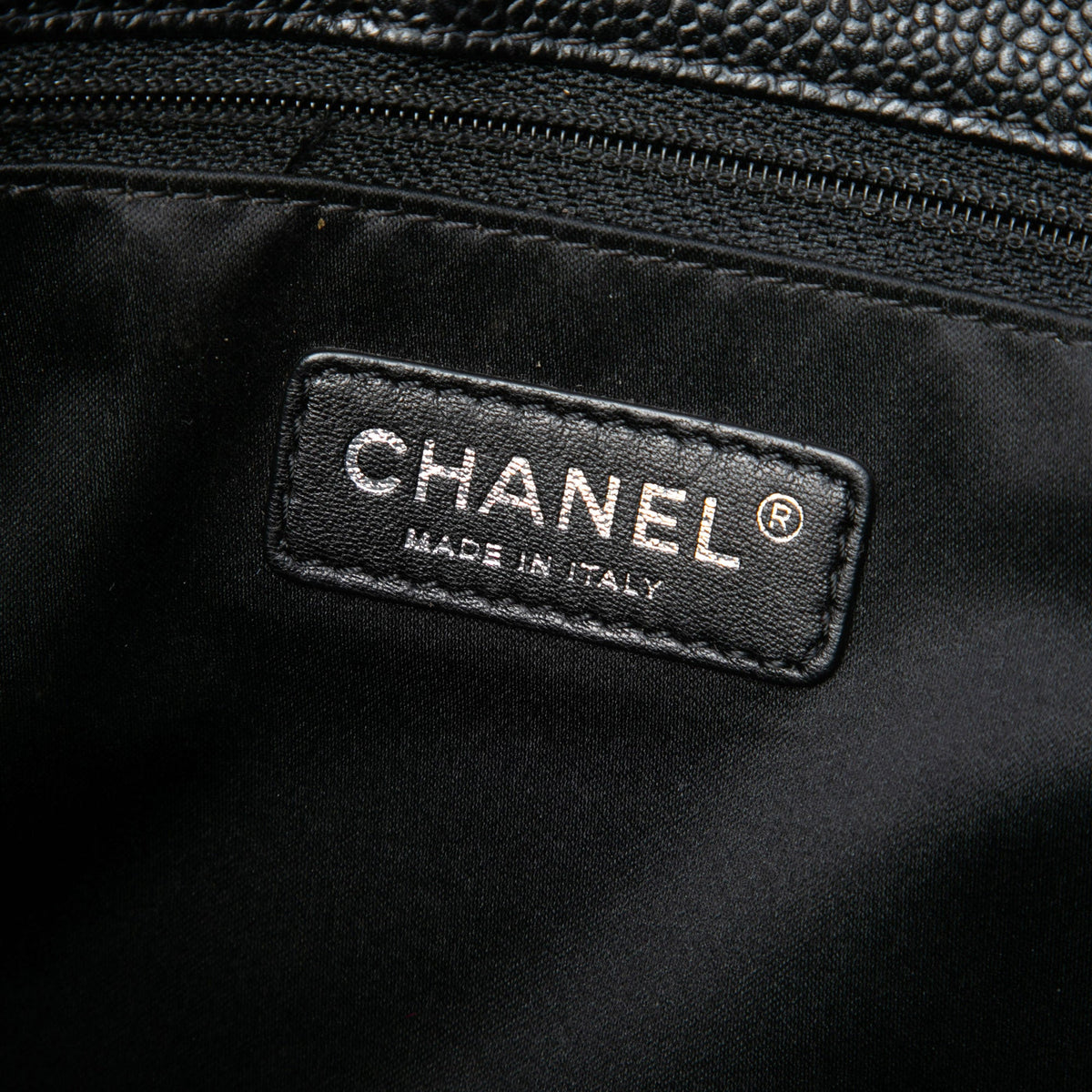 Chanel Caviar Grand Shopping Tote — Black