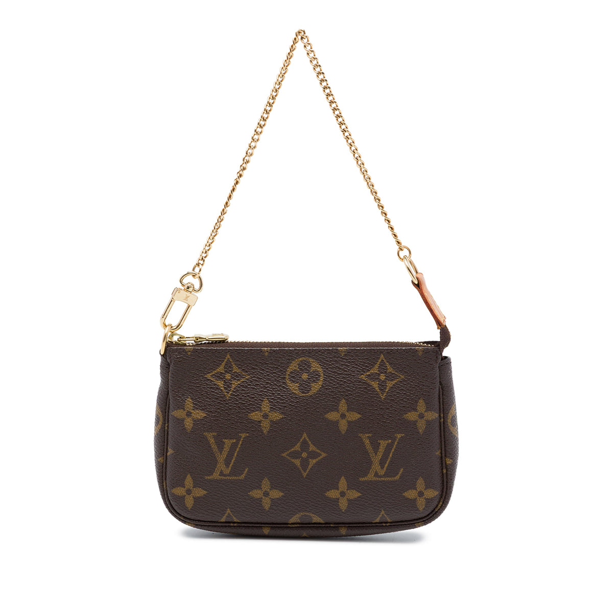 Louis Vuitton Monogram Mini Pochette Accessoires — Brown
