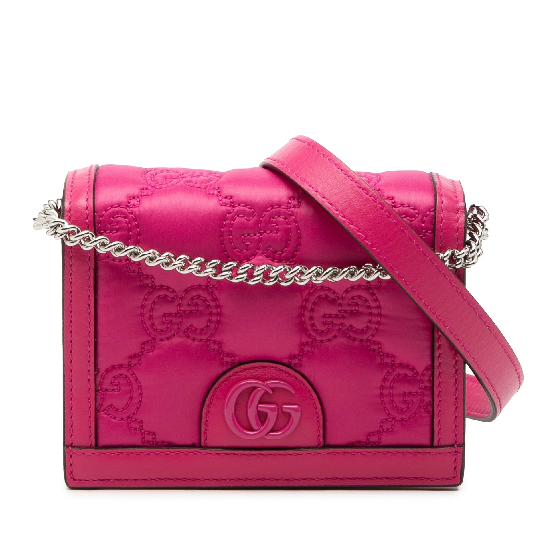 Gucci Mini GG Embossed Leather Satchel