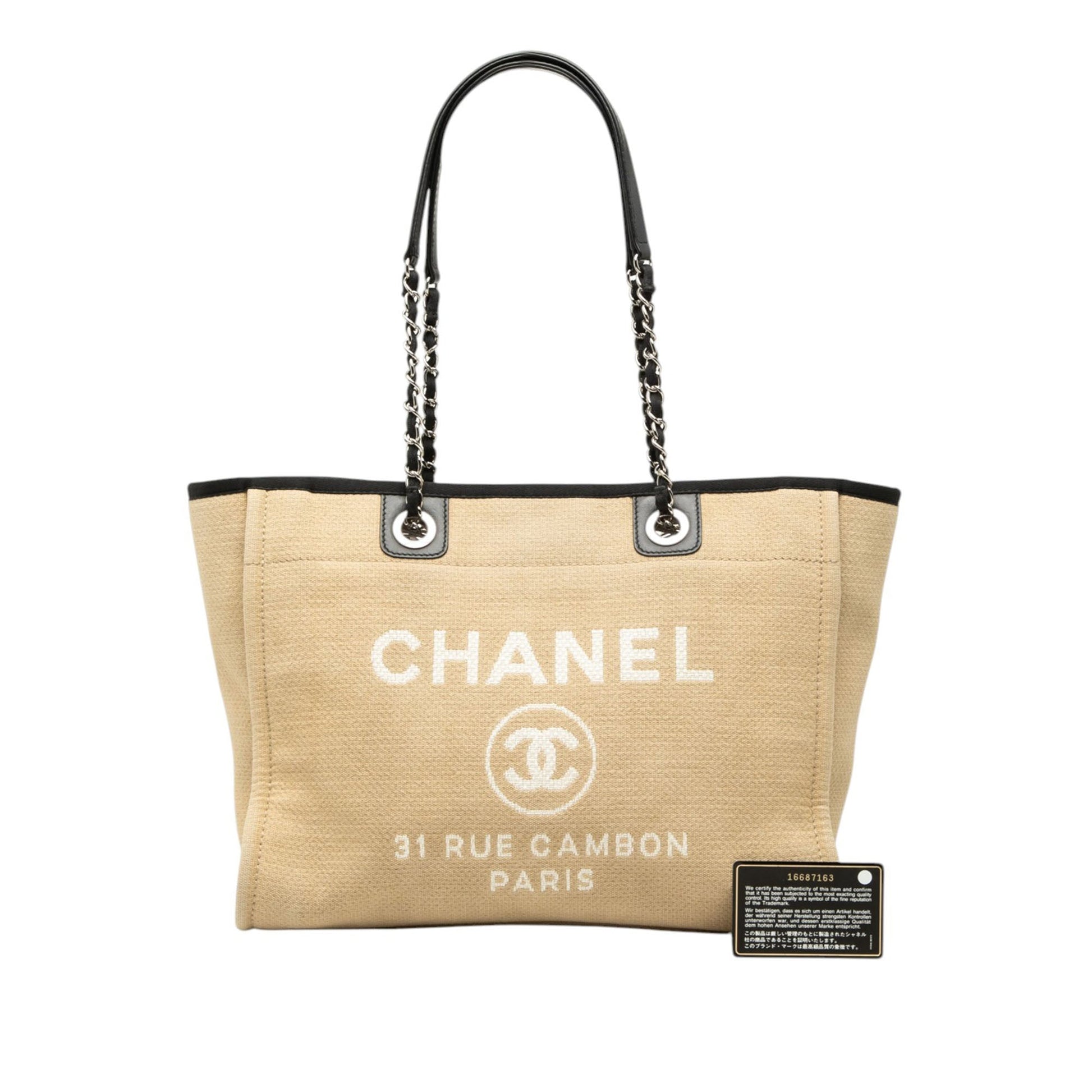 Chanel Small Canvas Deauville Tote