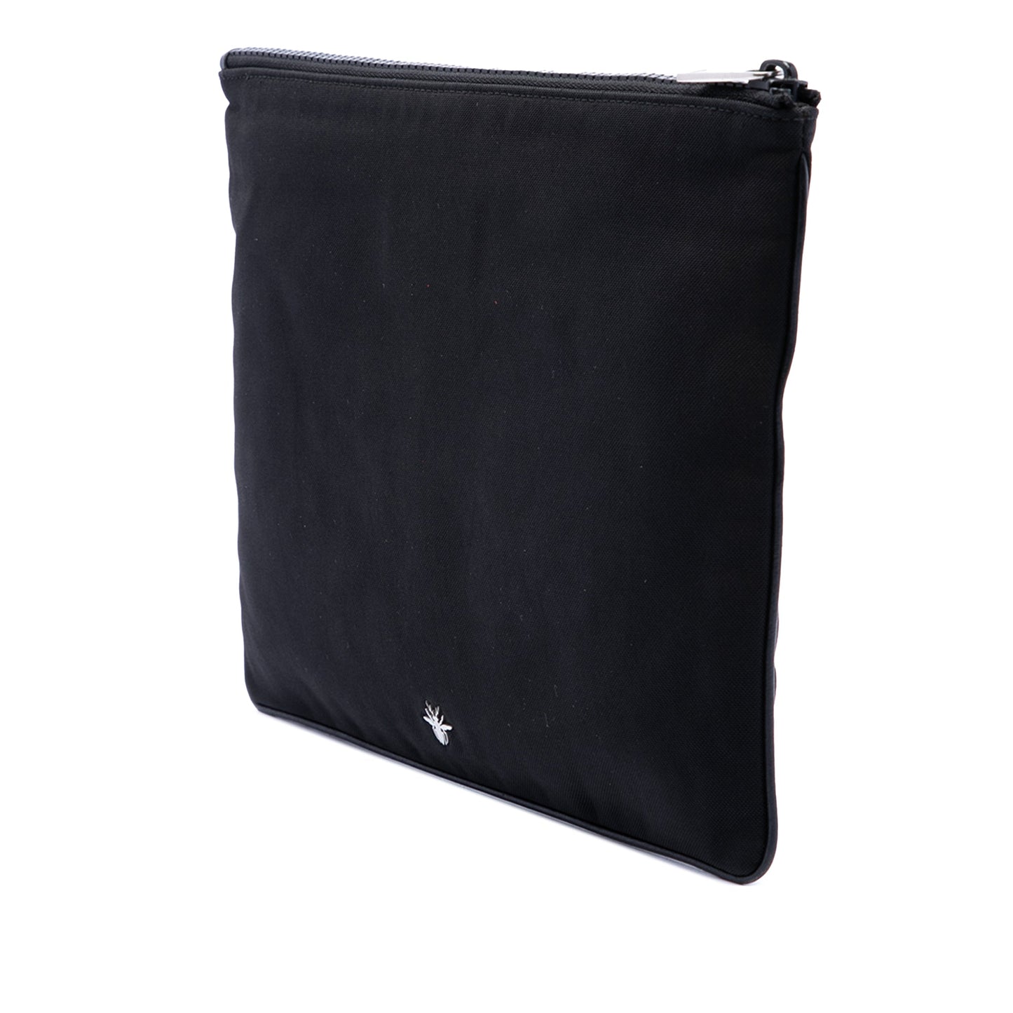 Dior Nylon Patch Embellished Zip Clutch