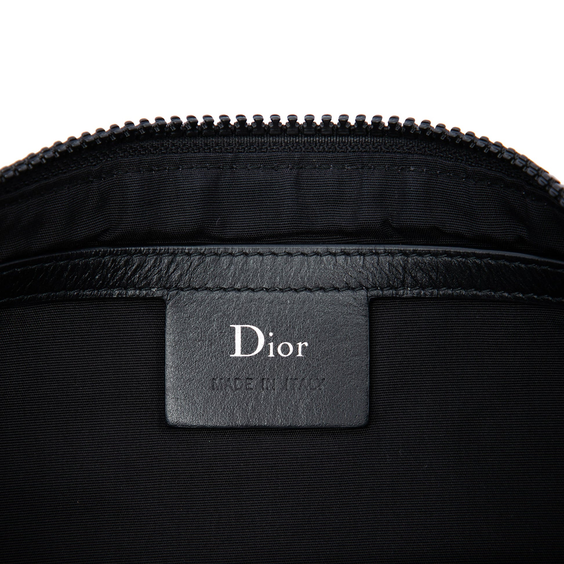 Dior Nylon Patch Embellished Zip Clutch