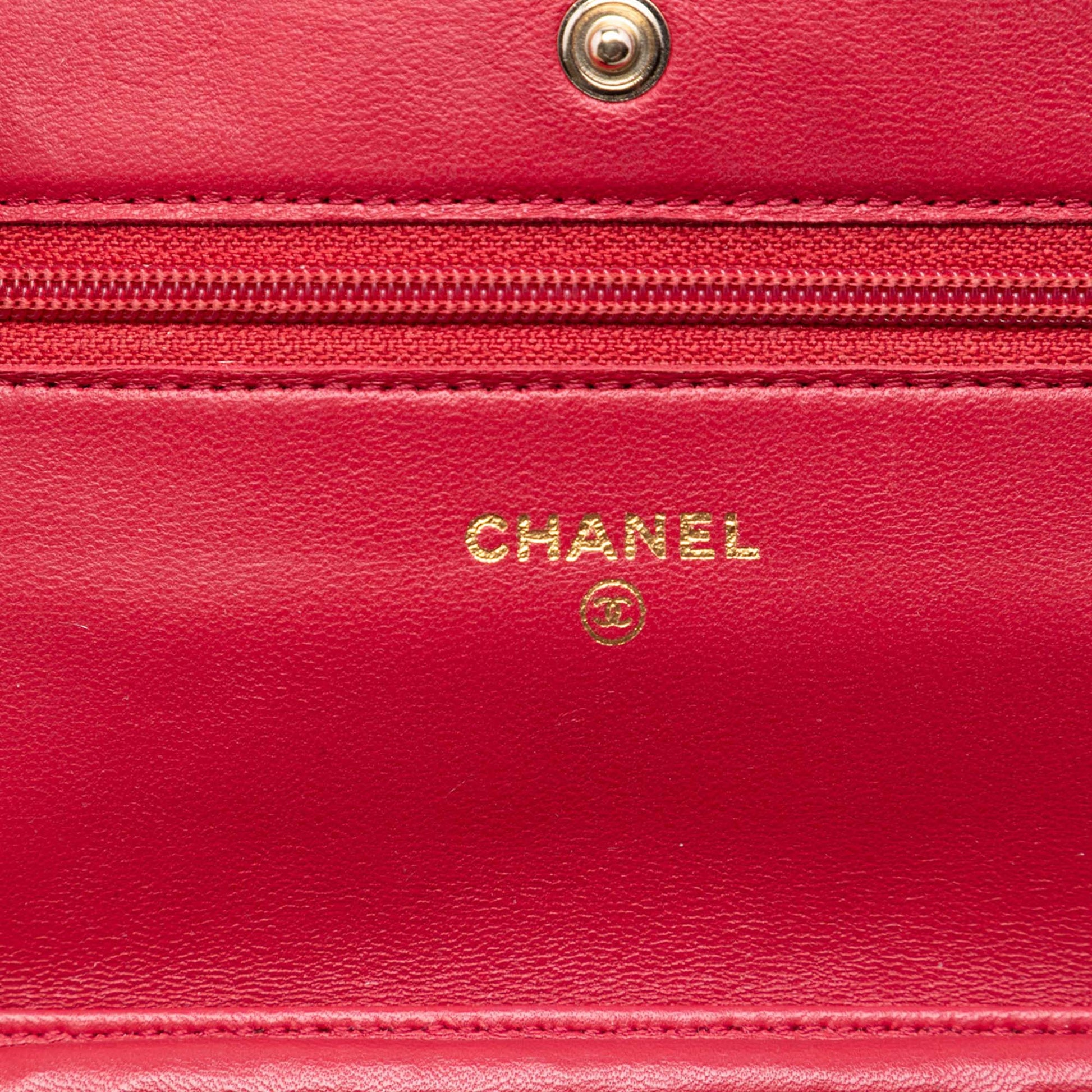 Chanel CC Quilted Lambskin Wallet on Chain