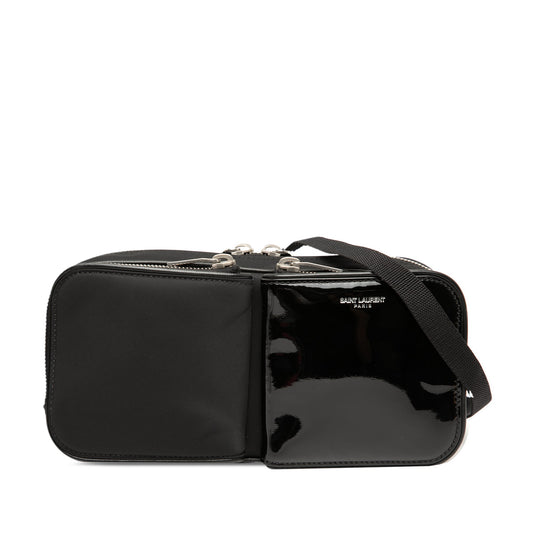 Saint Laurent Nylon and Patent Crossbody