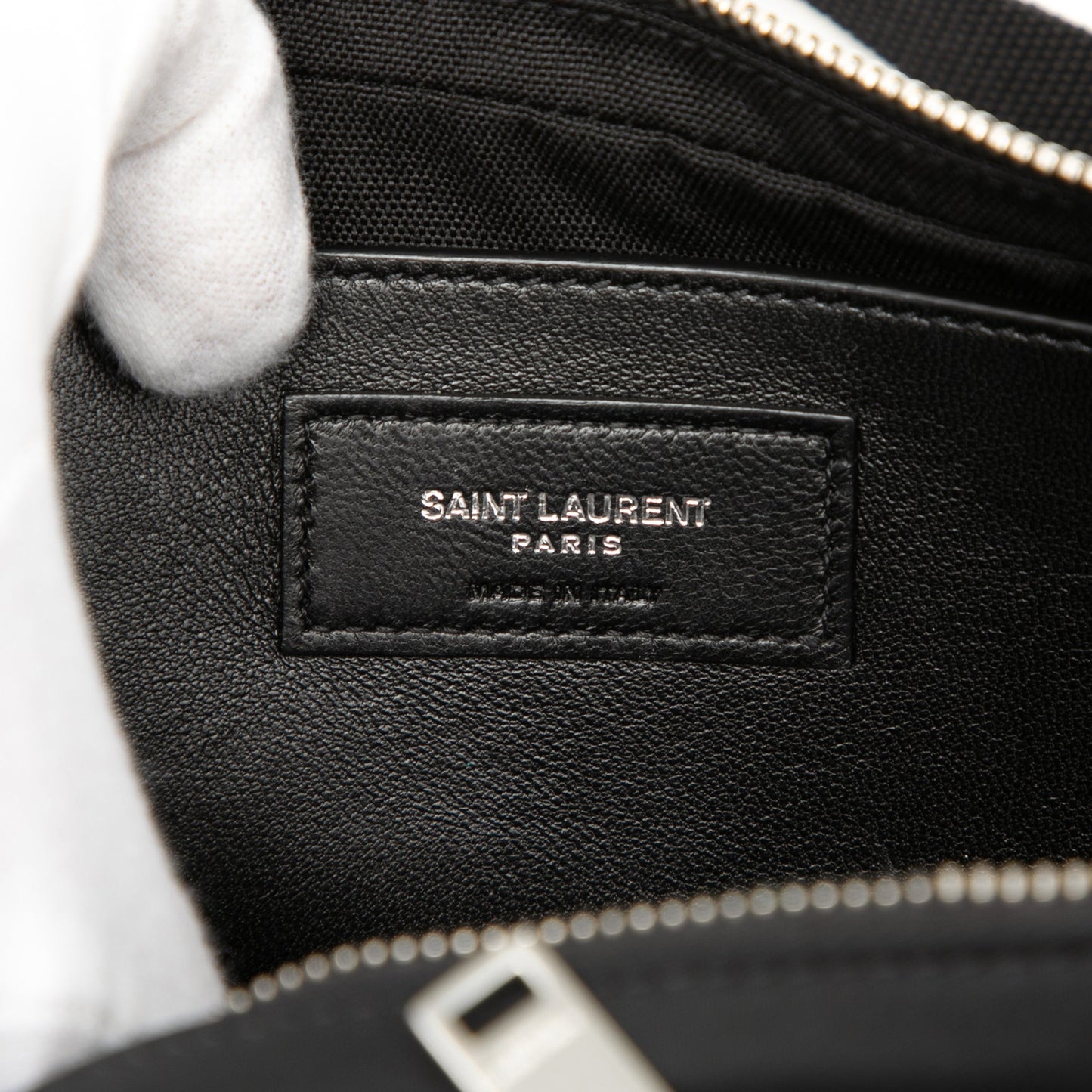 Saint Laurent Nylon and Patent Crossbody