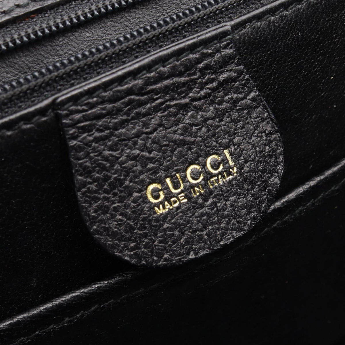 Gucci Small Calfskin Bamboo Night — Black