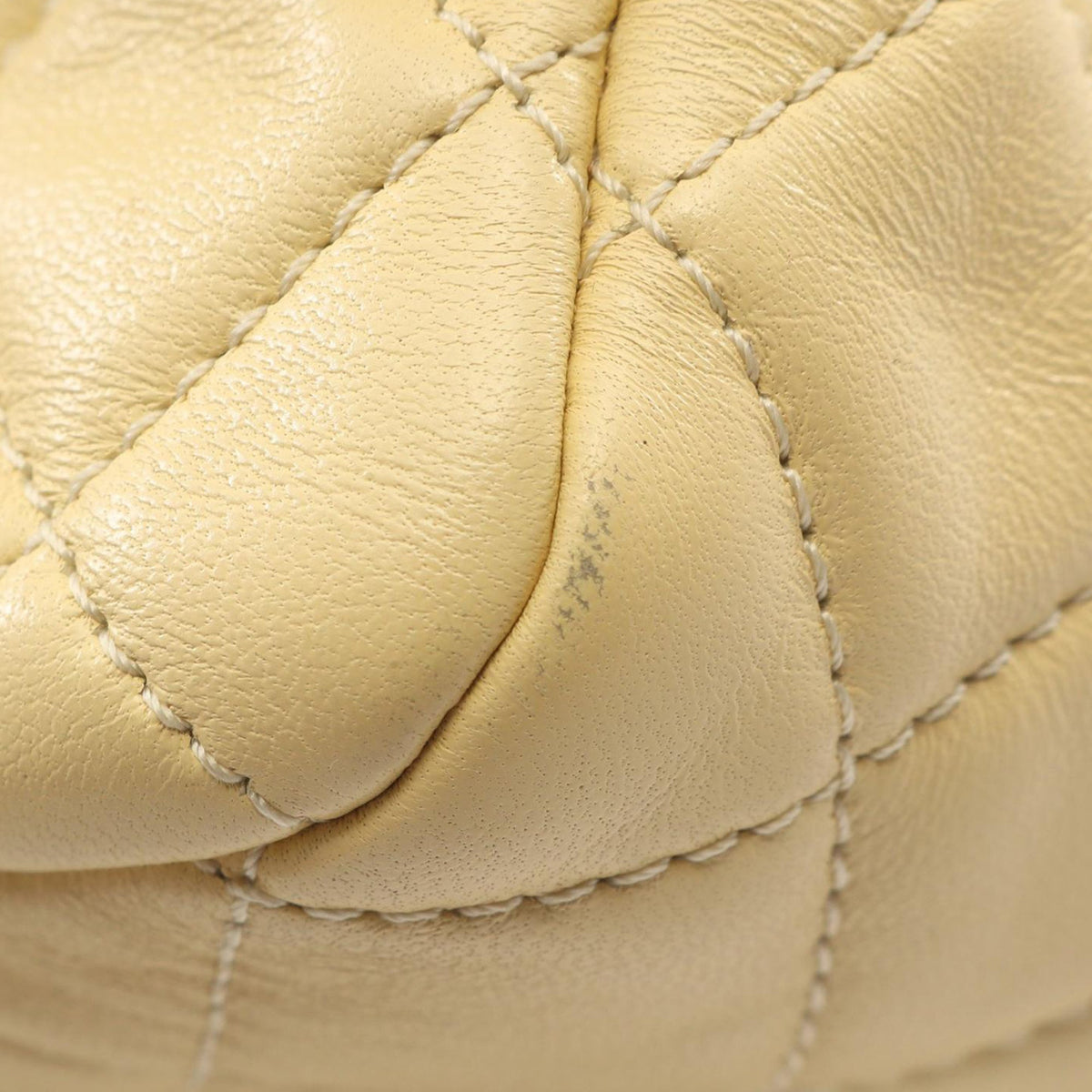 Chanel Mini Square Classic Lambskin Pearl Crush Single Flap