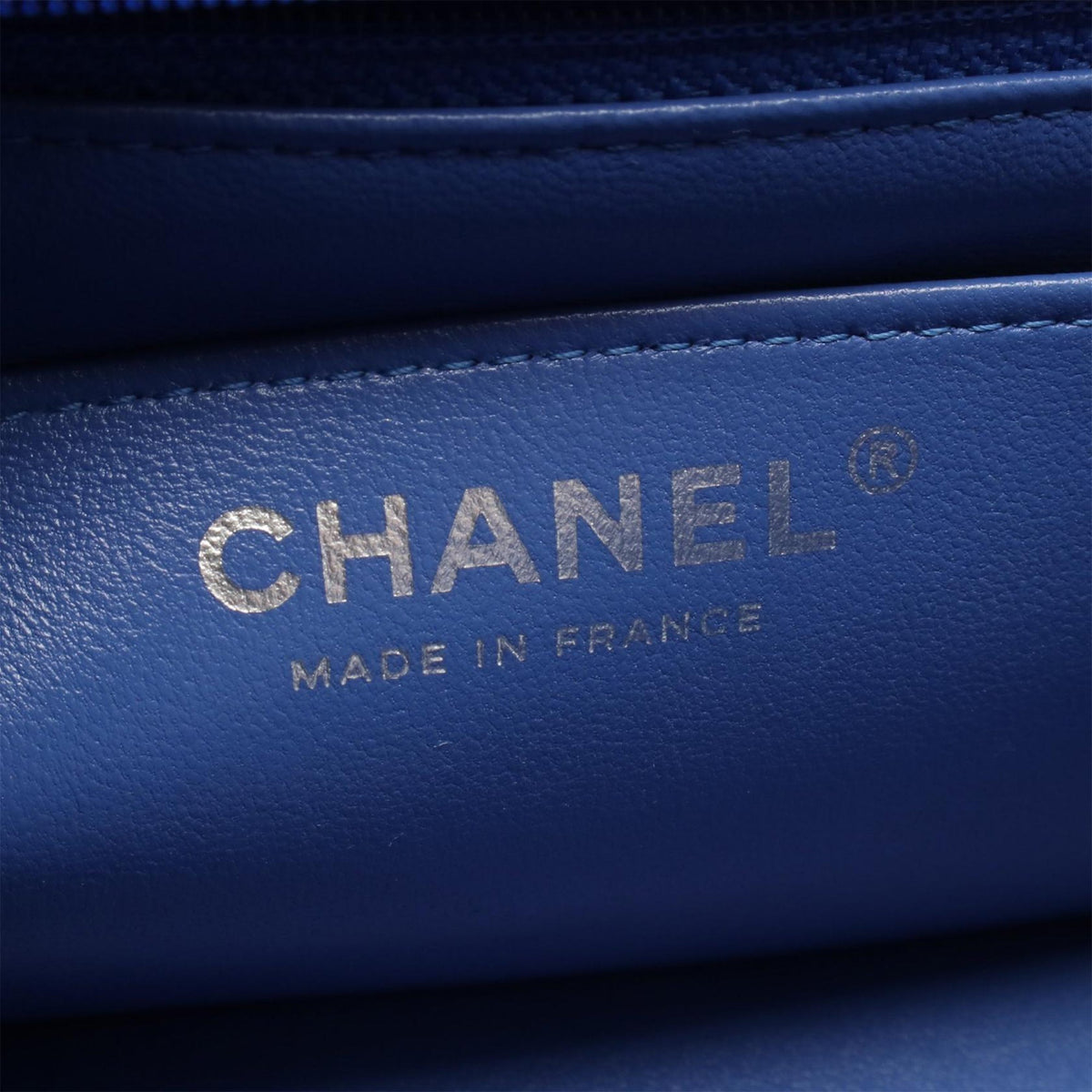 Chanel Mini Rectangular Classic Tweed Single Flap — Blue