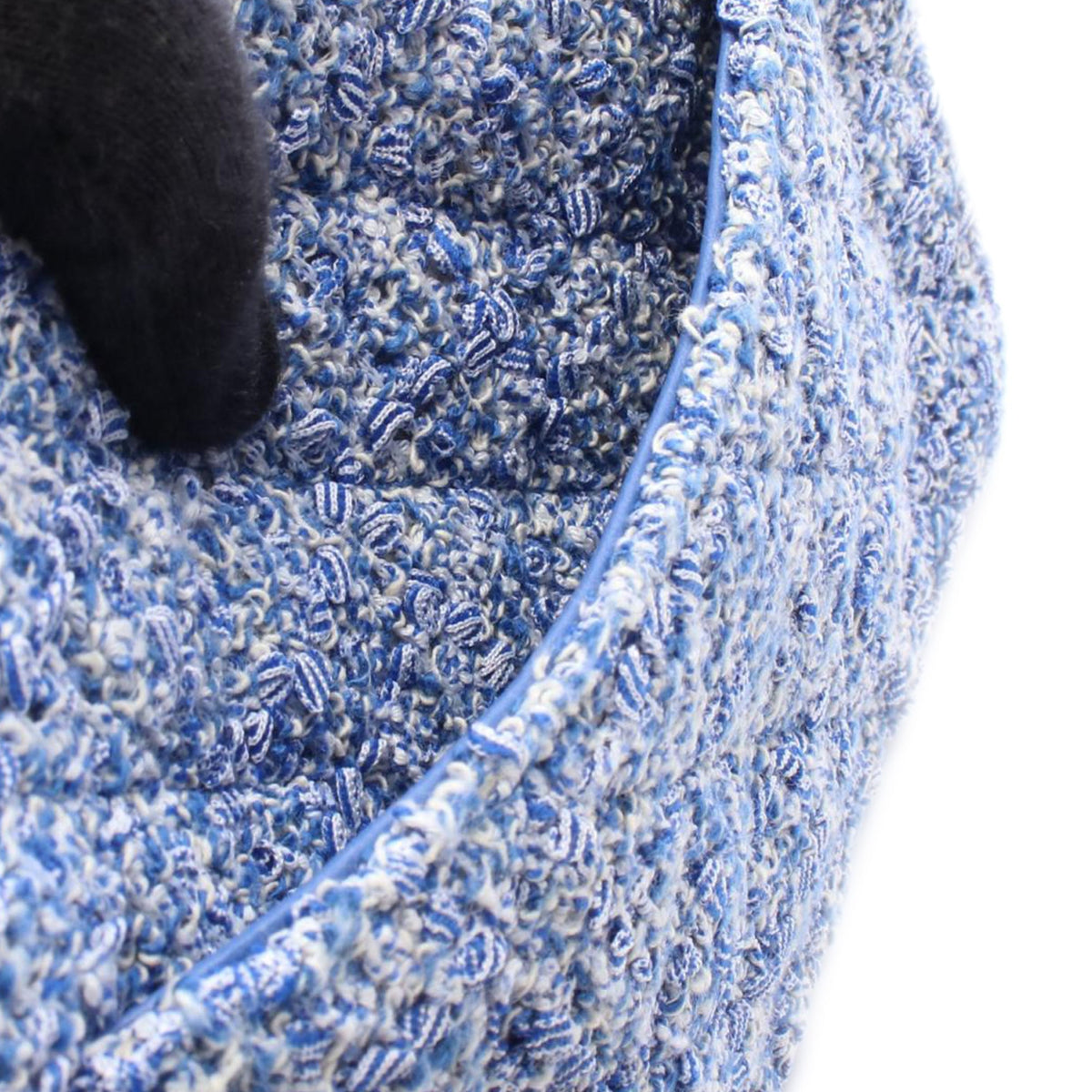 Chanel Mini Rectangular Classic Tweed Single Flap — Blue