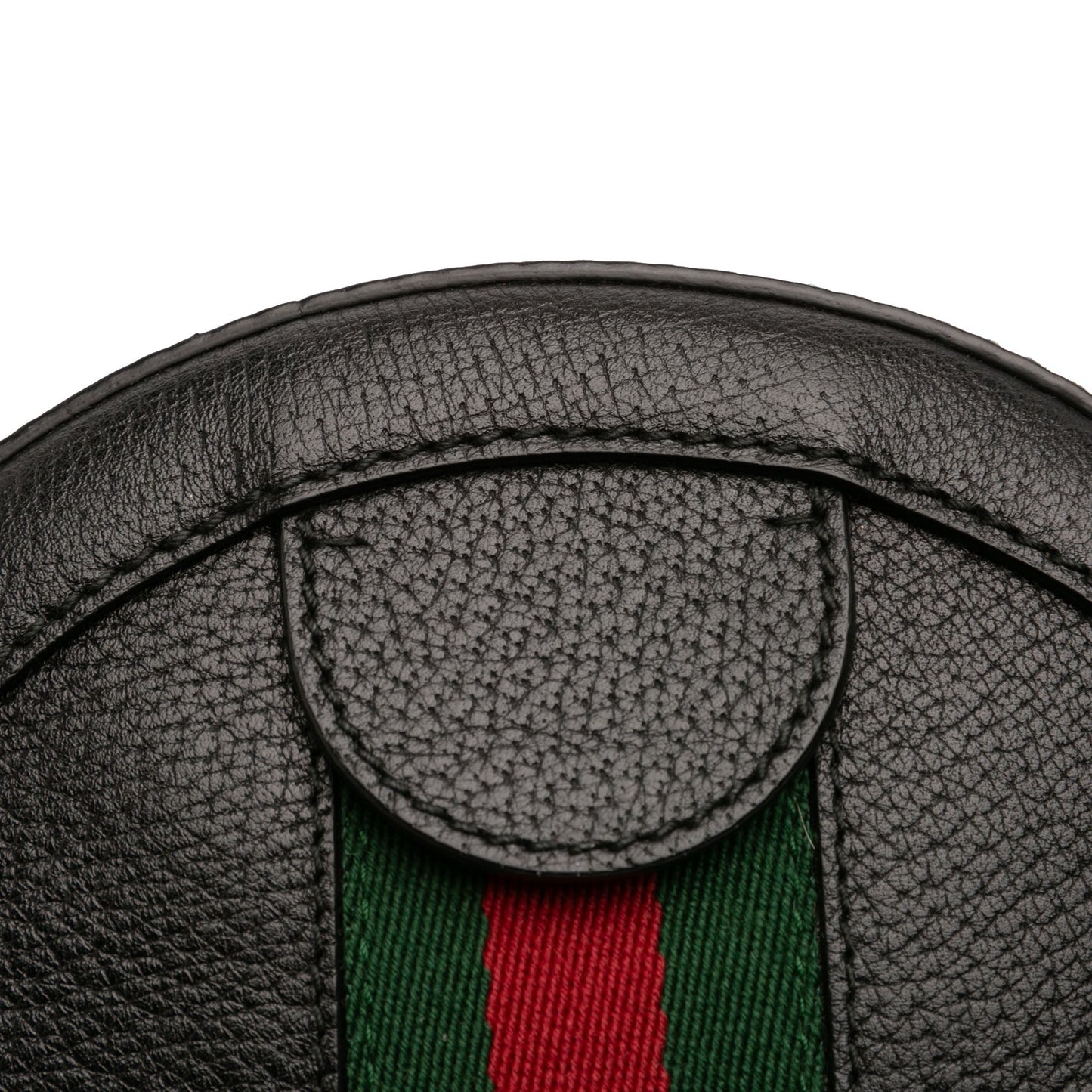 Mini Leather Ophidia Round Crossbody