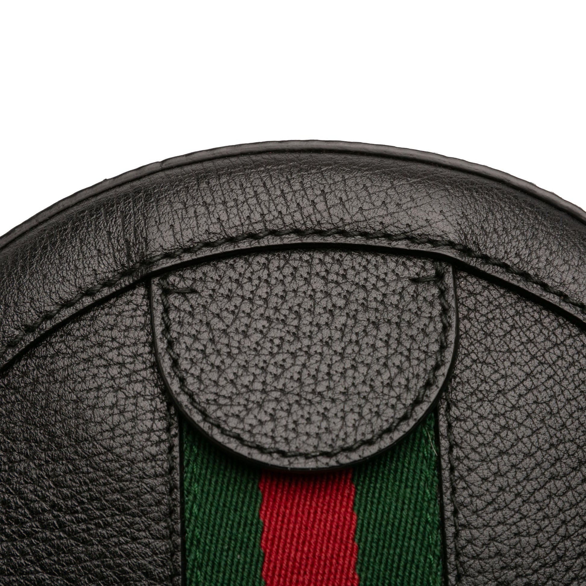 Mini Leather Ophidia Round Crossbody