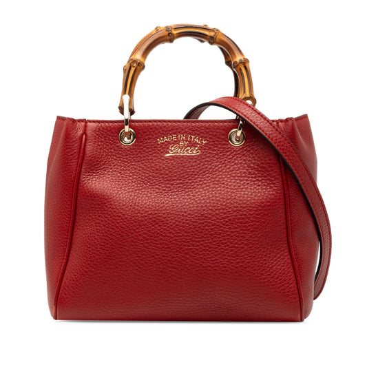 Gucci Mini Calfskin Bamboo Shopper Satchel