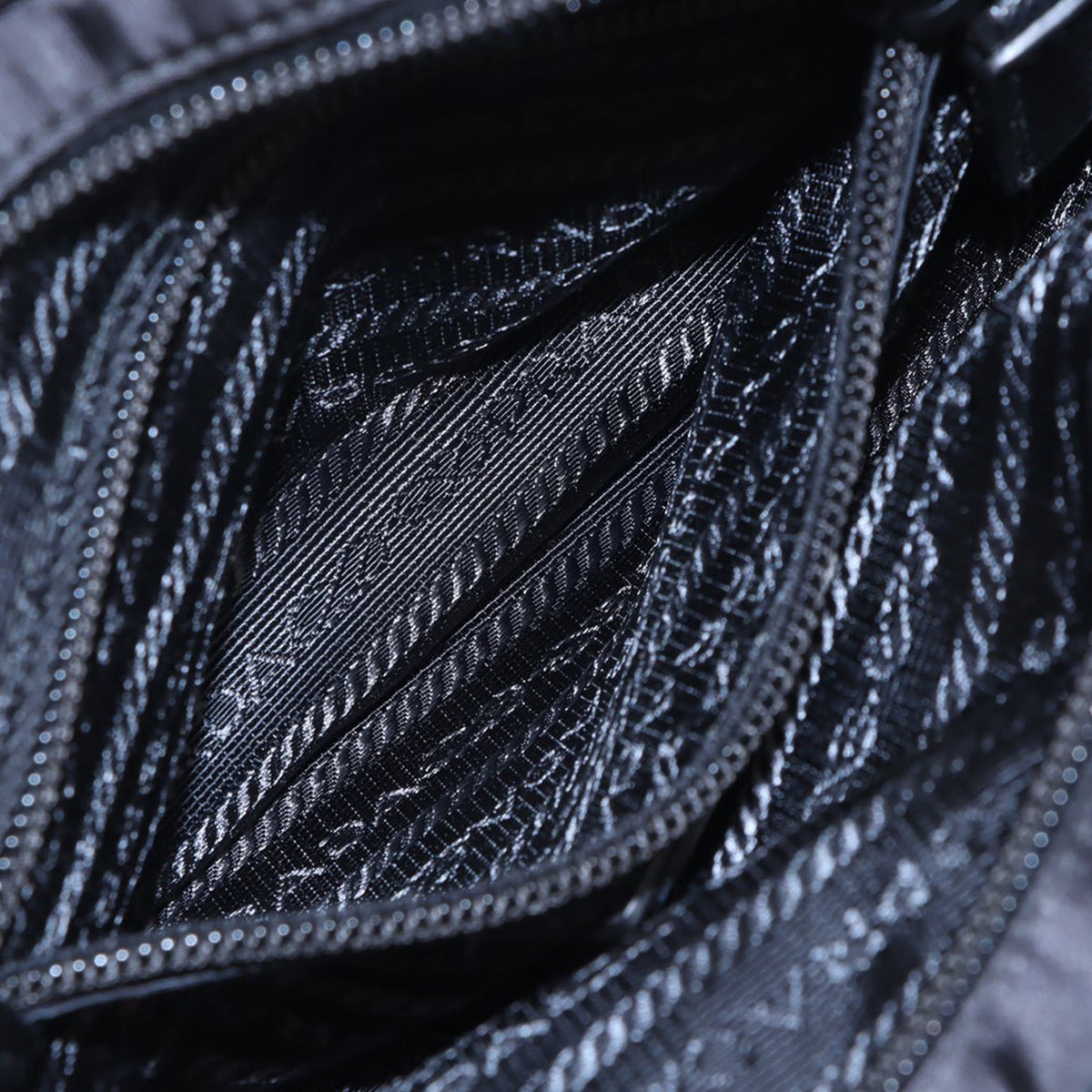 Prada Saffiano Trimmed Tessuto Logo Camera Bag