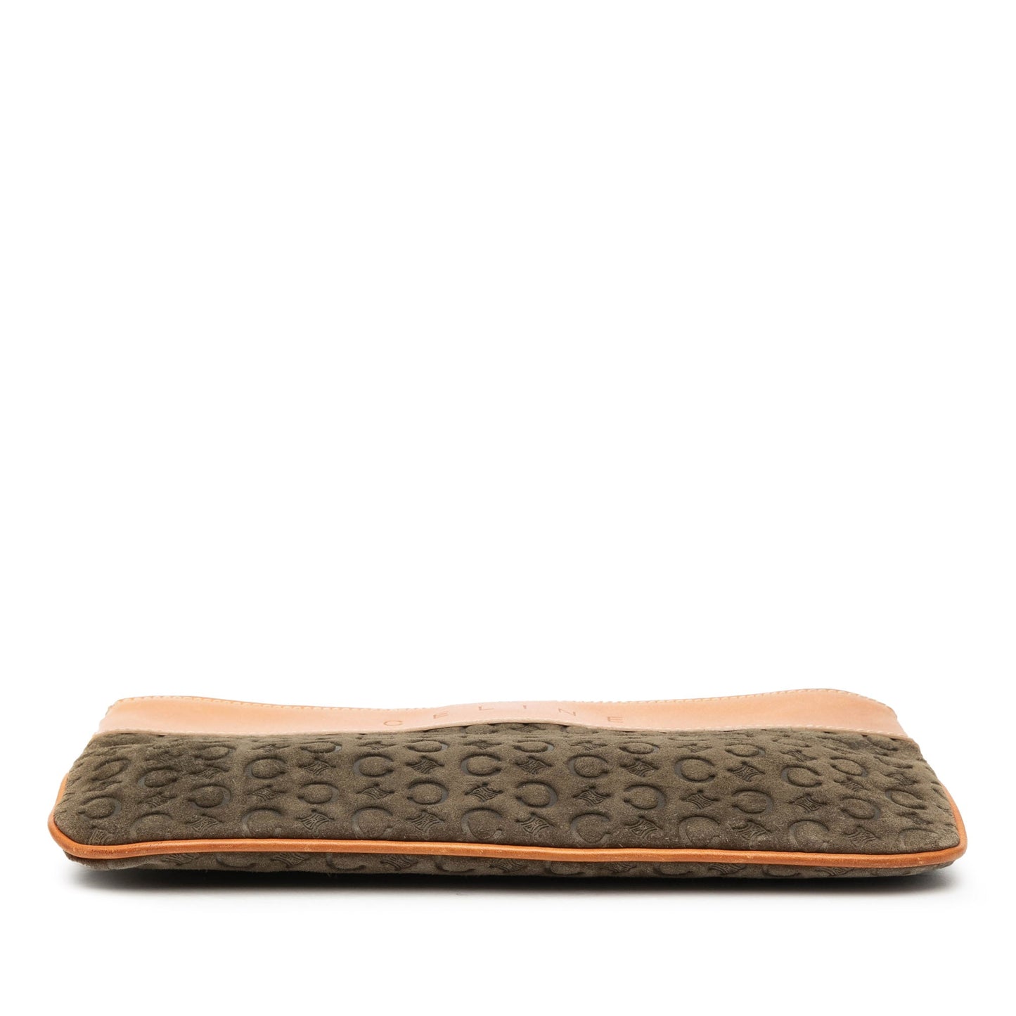 C Macadam Suede Clutch On Chain