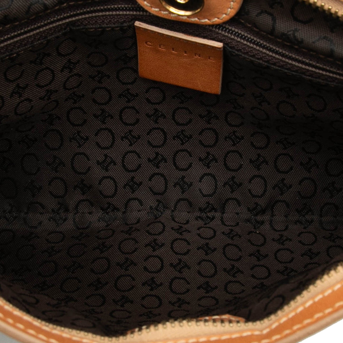 C Macadam Suede Clutch On Chain