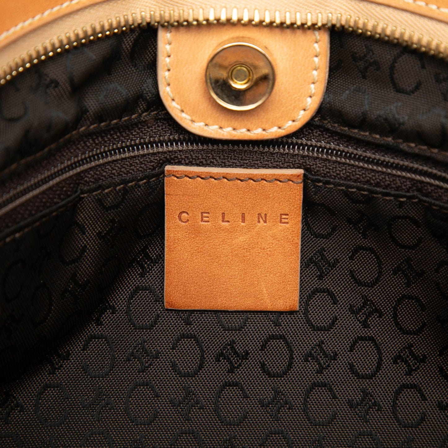 C Macadam Suede Clutch On Chain