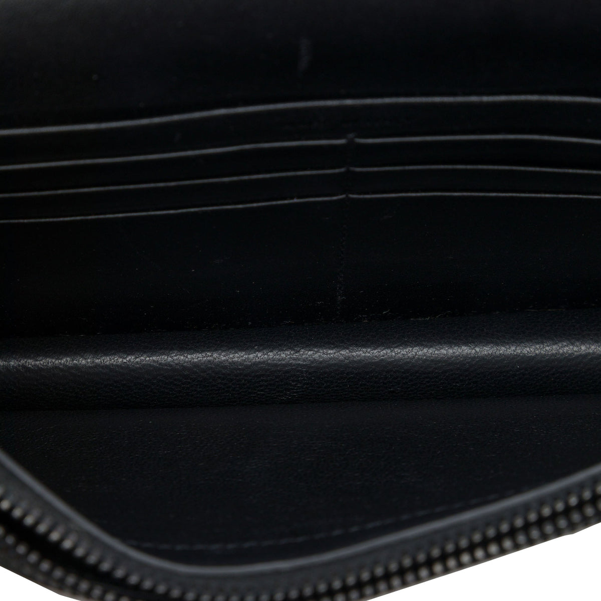 Saint Laurent Calfskin Cloud Star Applique Classic Monogram Kate Tassel Wallet on Chain — Black