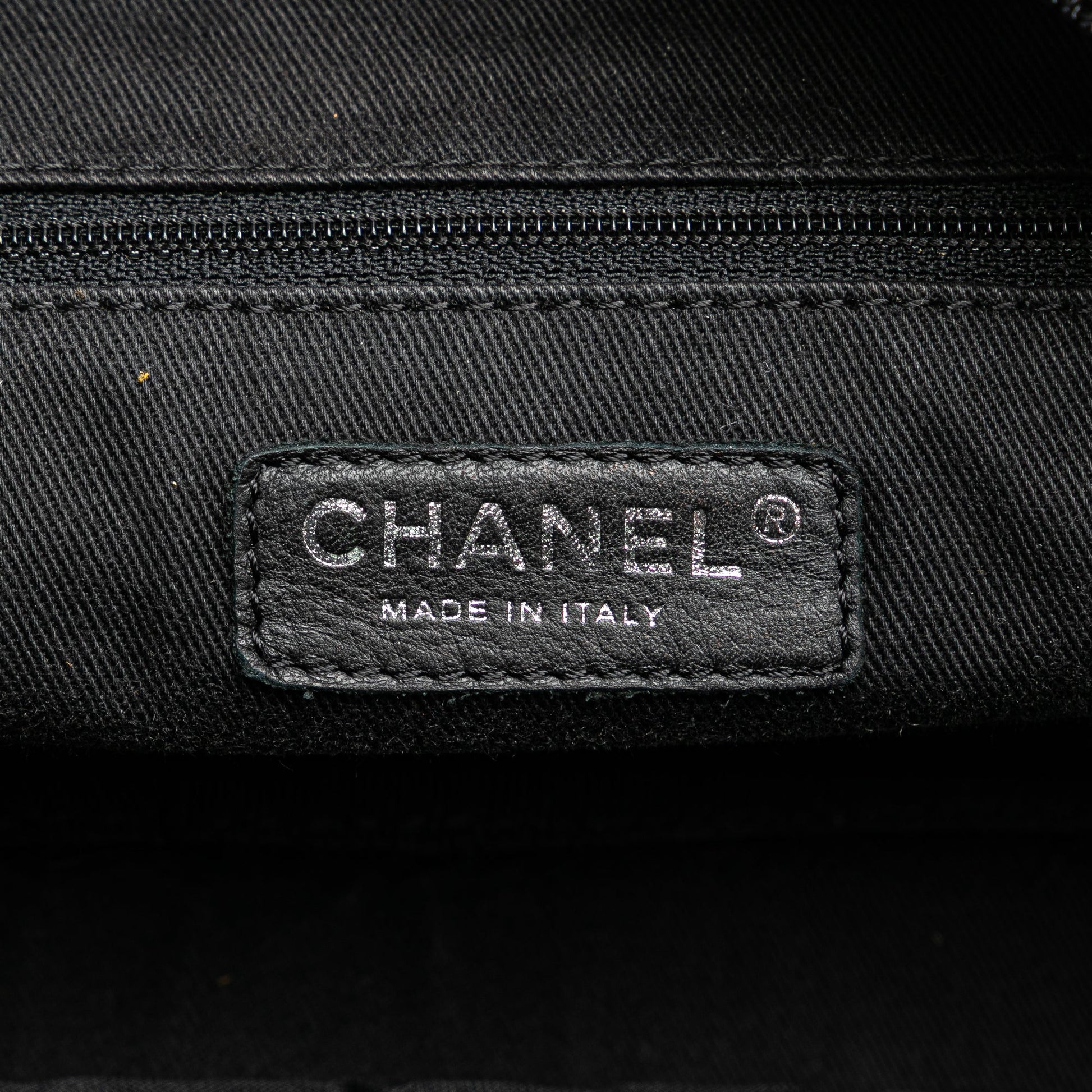 Chanel Paris New York Quilted Nylon Duffle Handbag