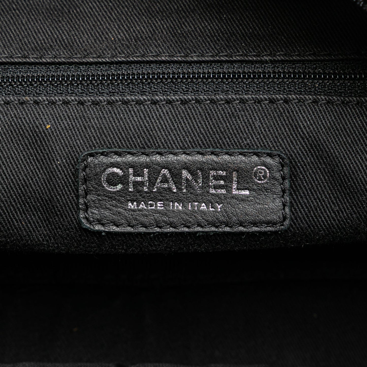Chanel Paris New York Quilted Nylon Duffle Handbag