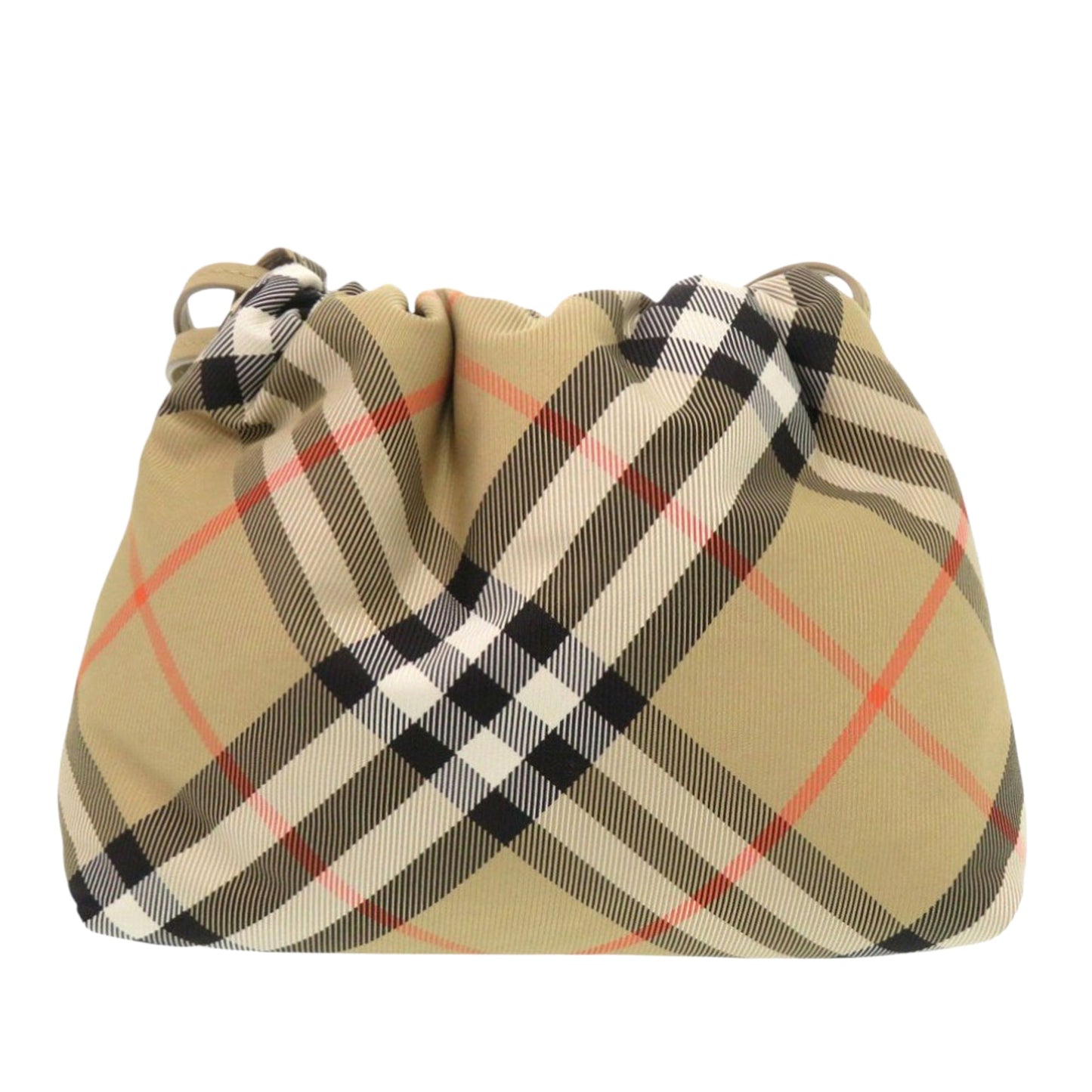 Burberry Supernova Check Nylon Drawstring Pouch