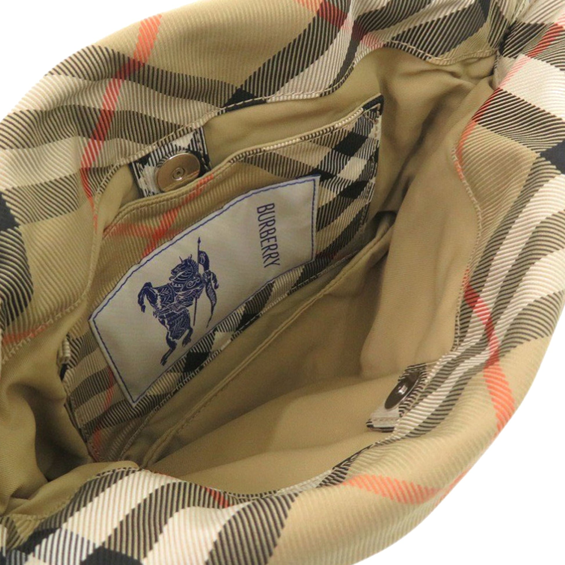 Burberry Supernova Check Nylon Drawstring Pouch