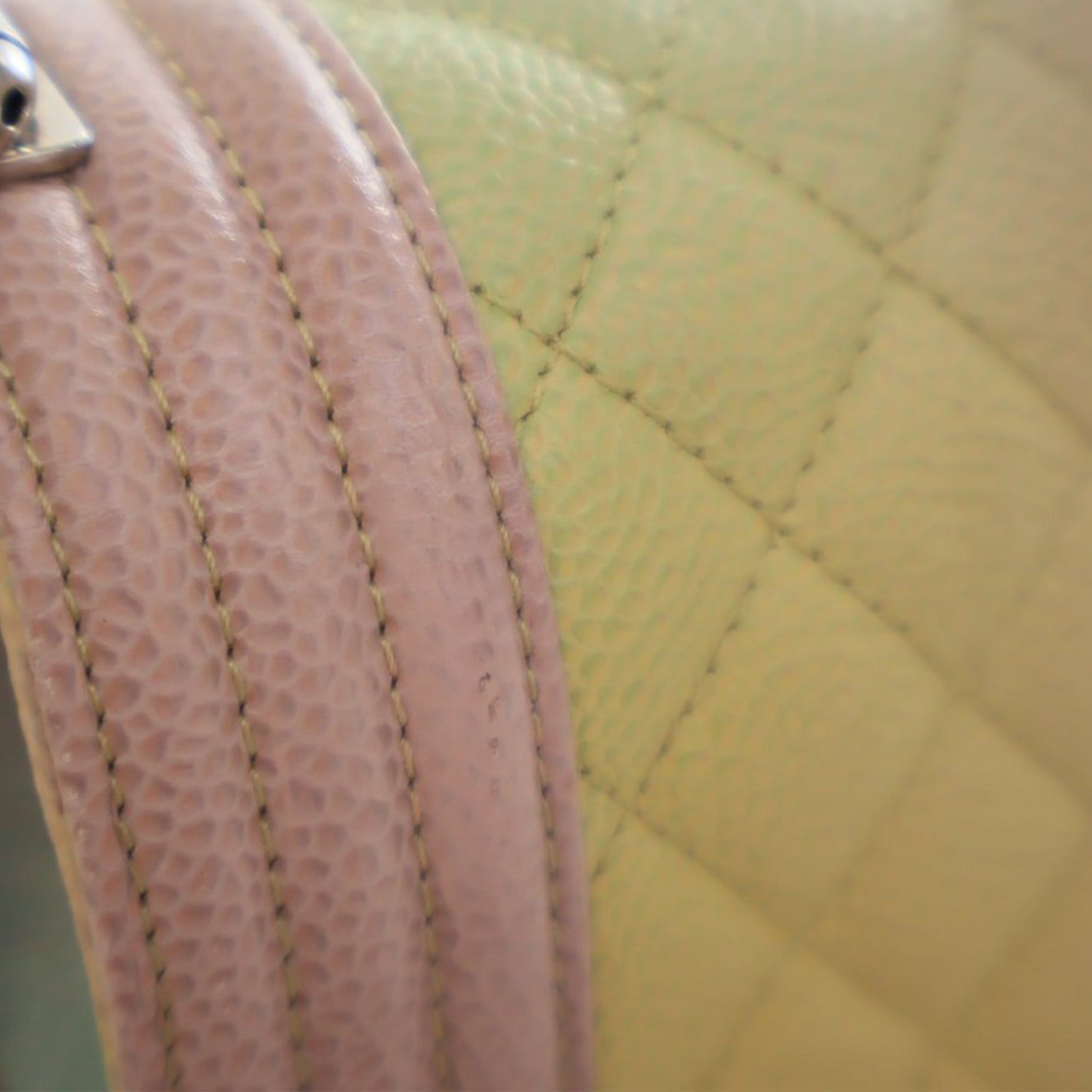 Chanel Small Quilted Caviar Rainbow Boy Flap