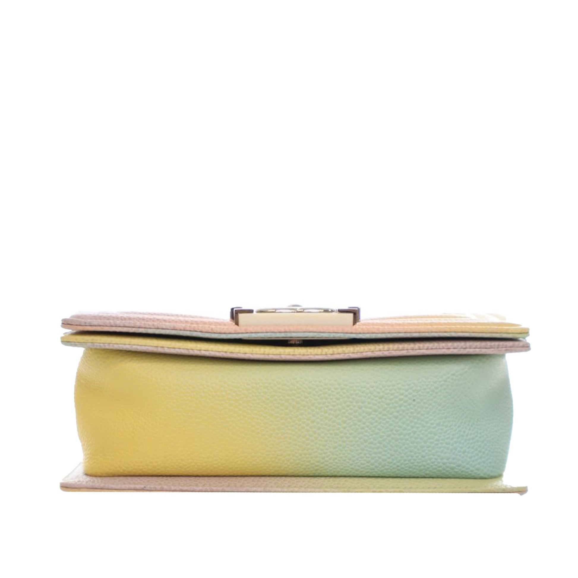 Chanel Small Quilted Caviar Rainbow Boy Flap