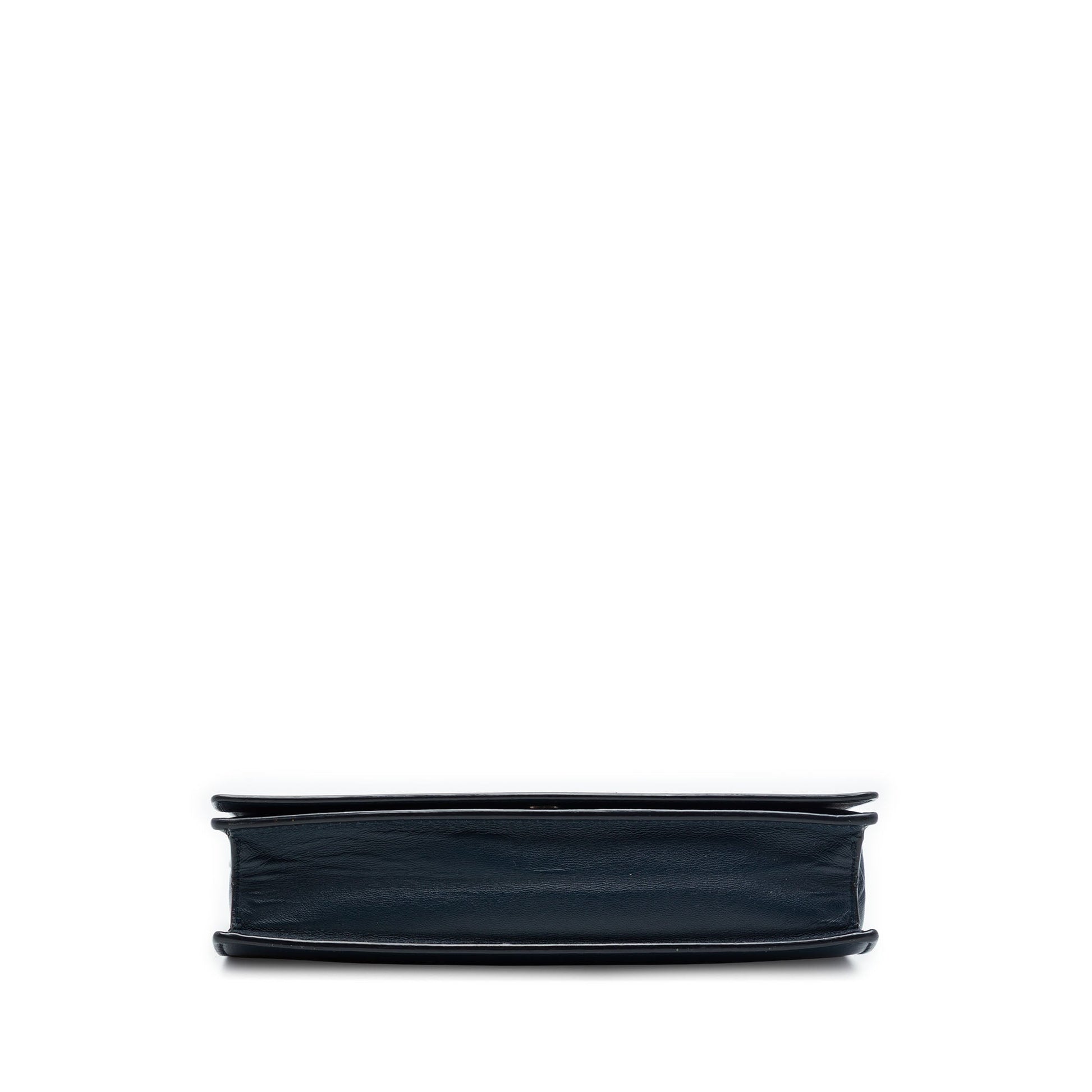 Celine Leather Frame Wallet on Chain