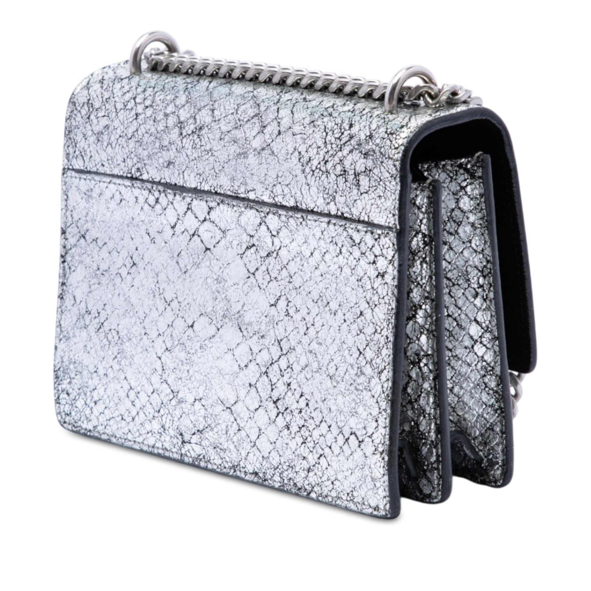 Saint Laurent Medium Python Embossed Leather Monogram Sunset Crossbody