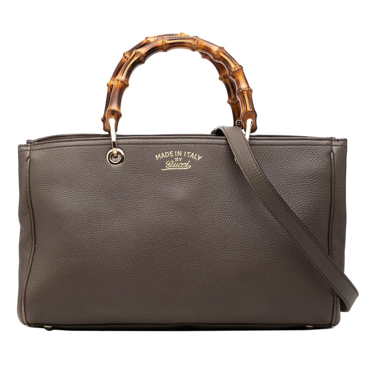 Gucci Medium Calfskin Bamboo Shopper Satchel