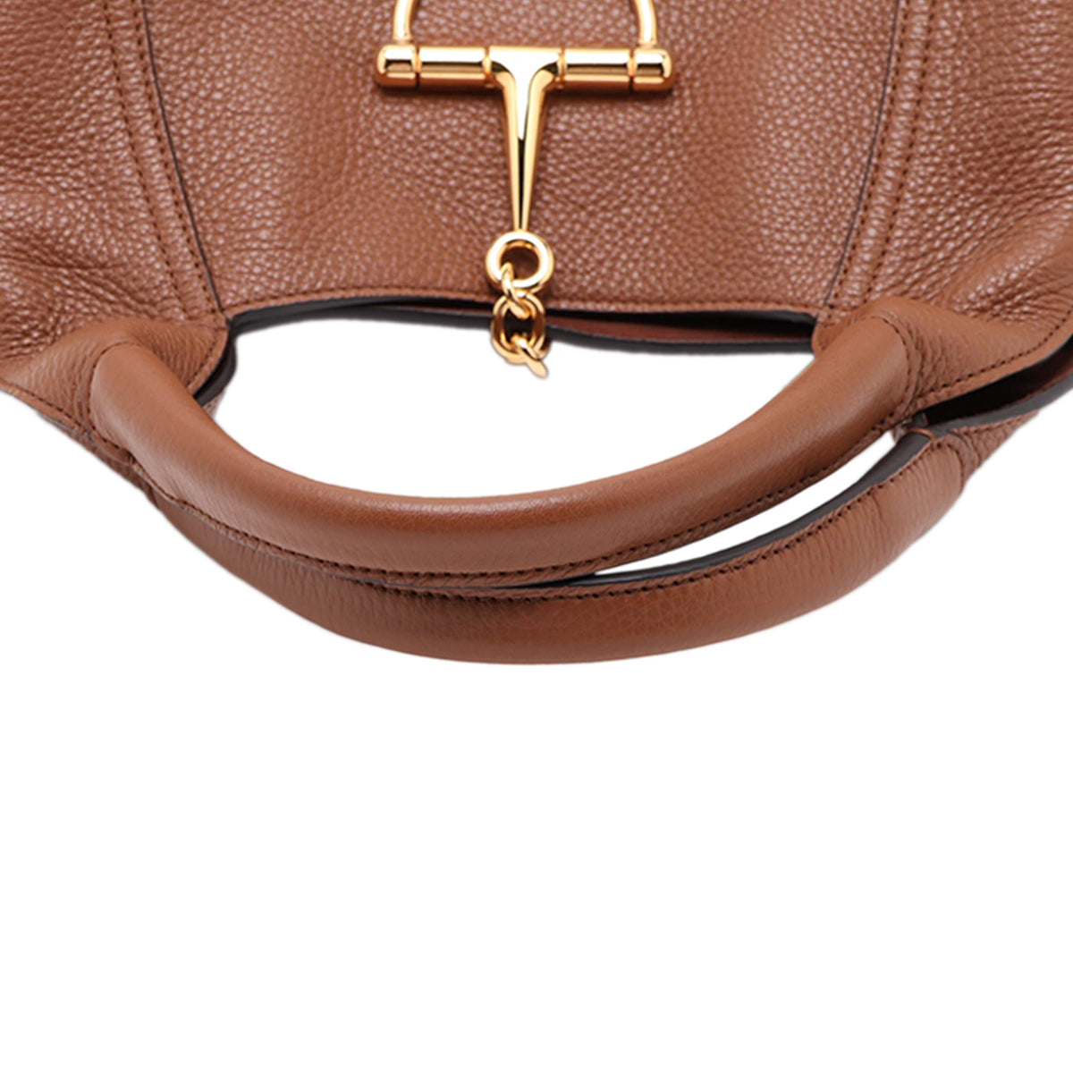 Gucci Maxi Grained Calfskin Softbit Hobo — Brown