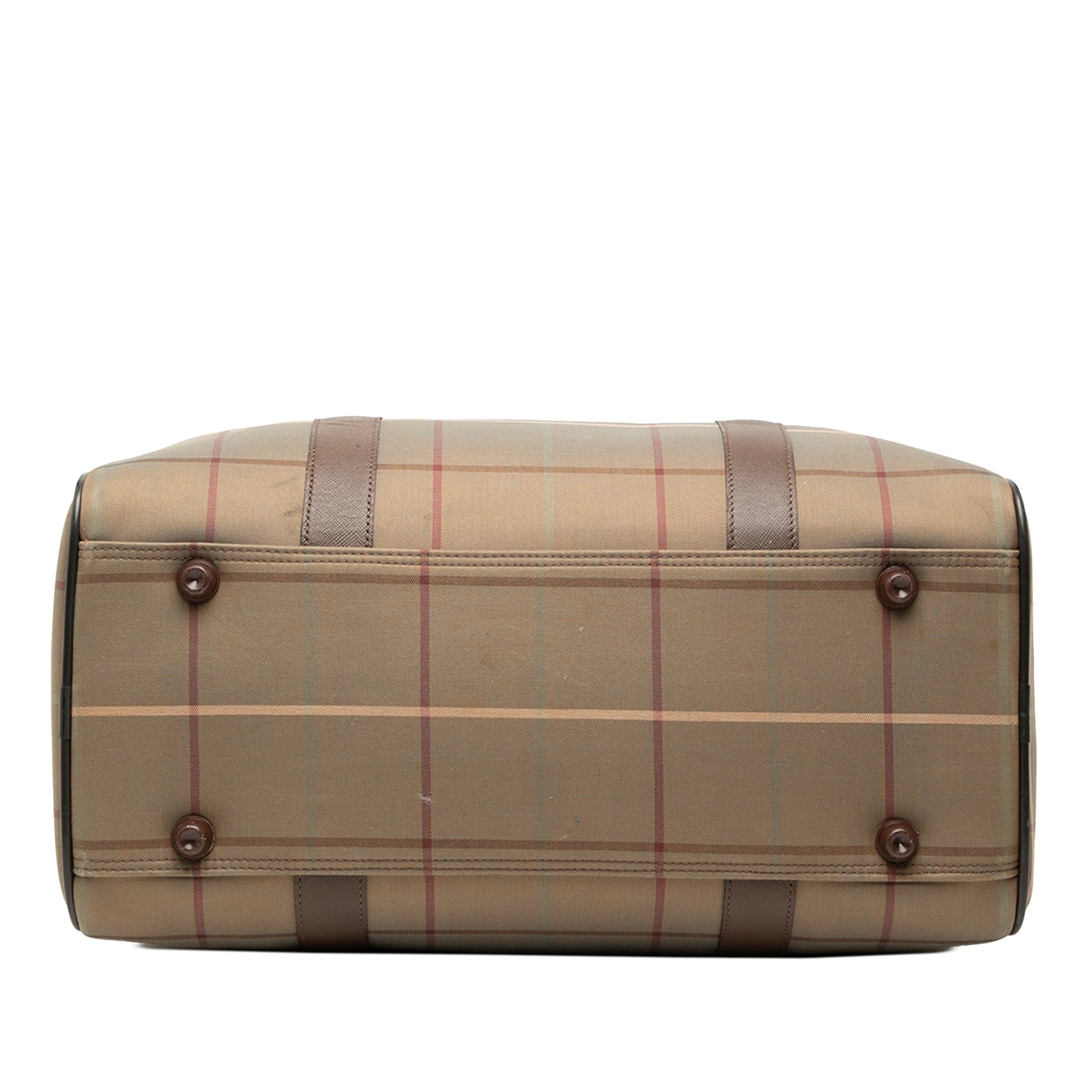 Burberry Vintage Check Canvas Boston Bag