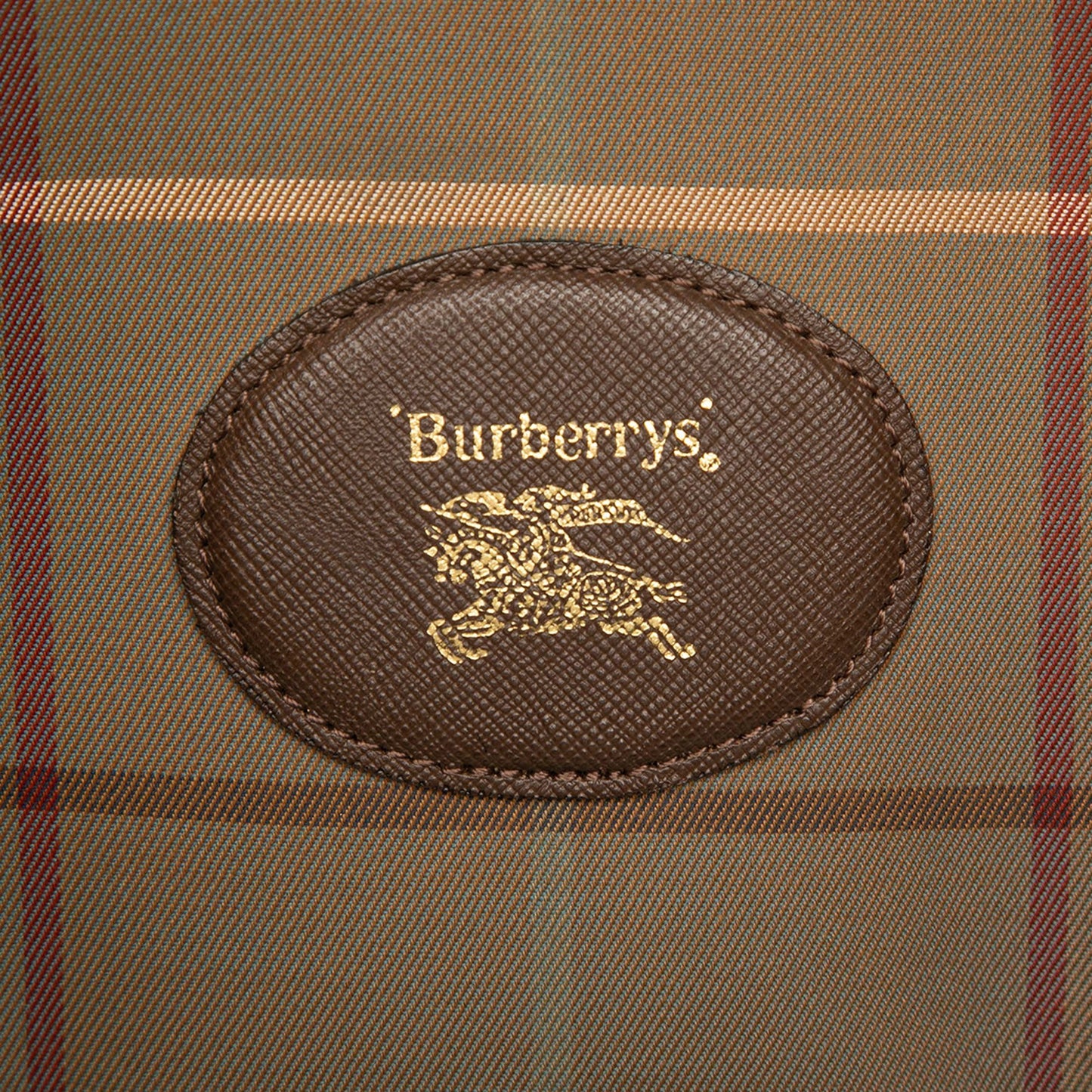 Burberry Vintage Check Canvas Boston Bag