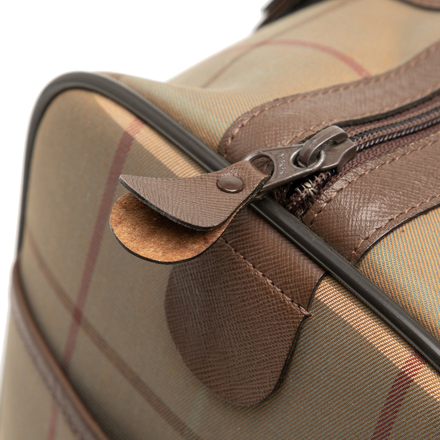 Burberry Vintage Check Canvas Boston Bag